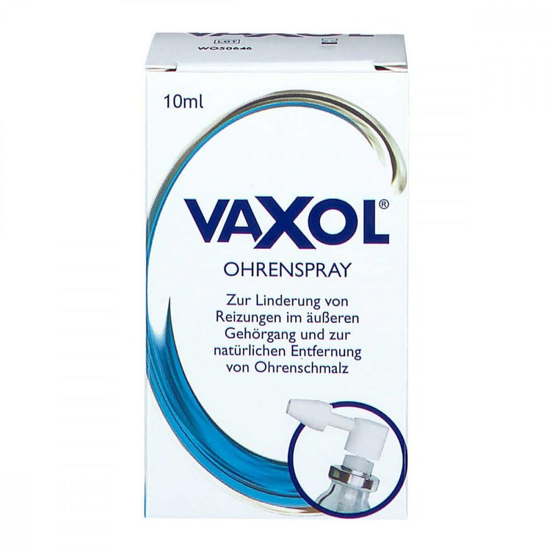 [Australia] - Vaxol EAR SPRAY: Removes excess and hardened earwax - Relieves itching & irritation - Pump spray system - Suitable for all ages (1+) - 10ml 