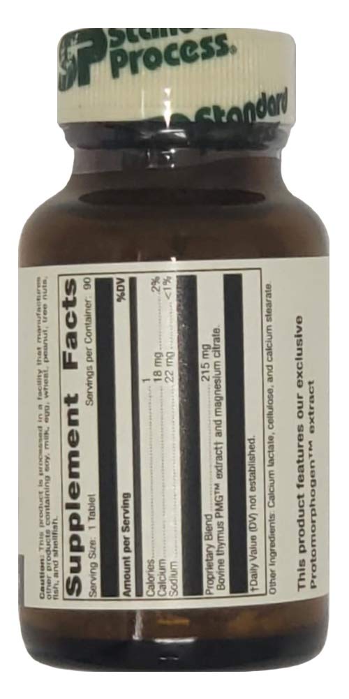 [Australia] - Standard Process Thymus PMG 90 Tablets 1 
