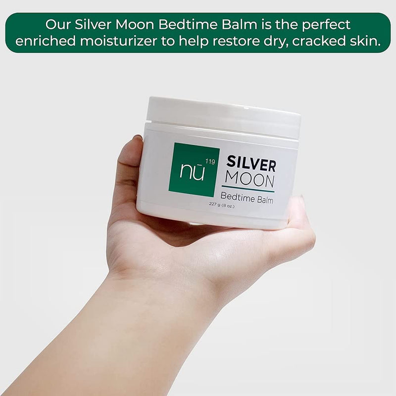 [Australia] - nu119 How to Heal Cracked Feet Overnight Silver Moon Bedtime Balm | Natural Cream Moisturizer Treatment for Dry Skin on Heels & Hands for Men & Women | Fix & Repair Foot Skin & Soften Calluses 