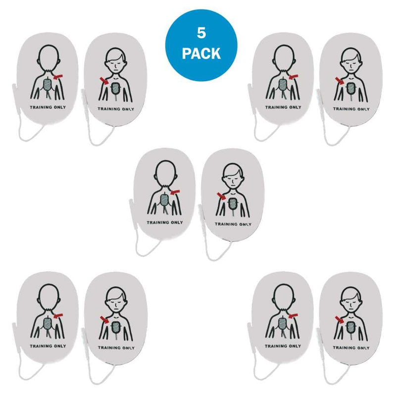 [Australia] - WNL Products AED Trainer Pads - 5 Pack Replacement Practi-Trainer Pads XFTAP Compatible with WL120ES10 and WL220ES0 AEDs (Child) Child 