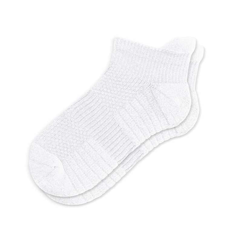 [Australia] - Viasox Ankle Compression Socks for Women & Men, 14 mmHg Support Improves Circulation, Extra Cushioned Large White 