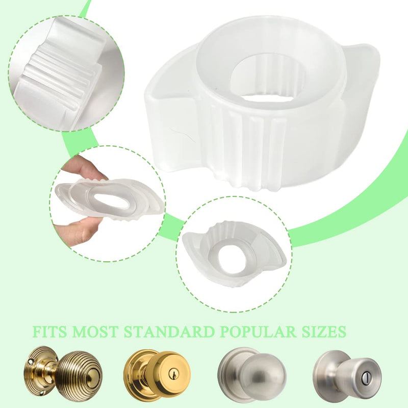 [Australia] - Silicone Doorknob Grips for Arthritis Elderly Disabled - Easy Open Door Living Aid, Fluorescent, 4PCS 