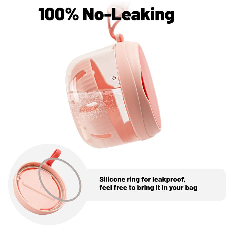 [Australia] - Denture Case, Leak Proof Denture Bath Cup for Travel, Pink Denture Container Cups for Soaking Full & Partial Dentures, Retainers, Mouth Guard with Denture Cleaner Brush, Aligner Removal Tool 