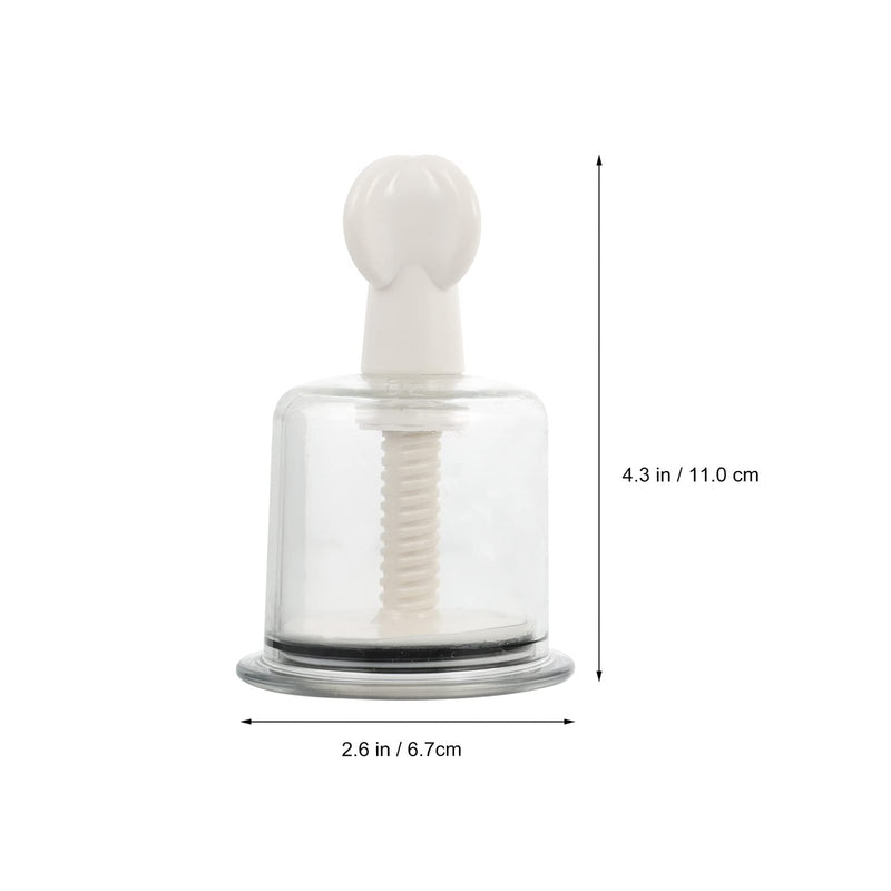 [Australia] - 8Pcs Cupping Device Pump Cupping Cups Chinese Massage Cups Vacuum Body Cupping Vacuum Cup Full Body Suit pro Tools Vacuum Cupping Cups Myofascial to Rotate Hand Twist 11X6.7cm Transparent 
