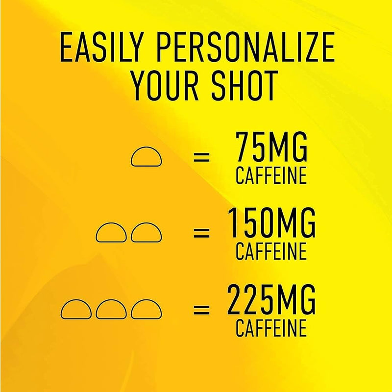 [Australia] - Energy Gummies, 1125mg of Plant-Based Caffeine Chews per Bottle, Long Lasting Energy Boosters, Tropical (15ct) 