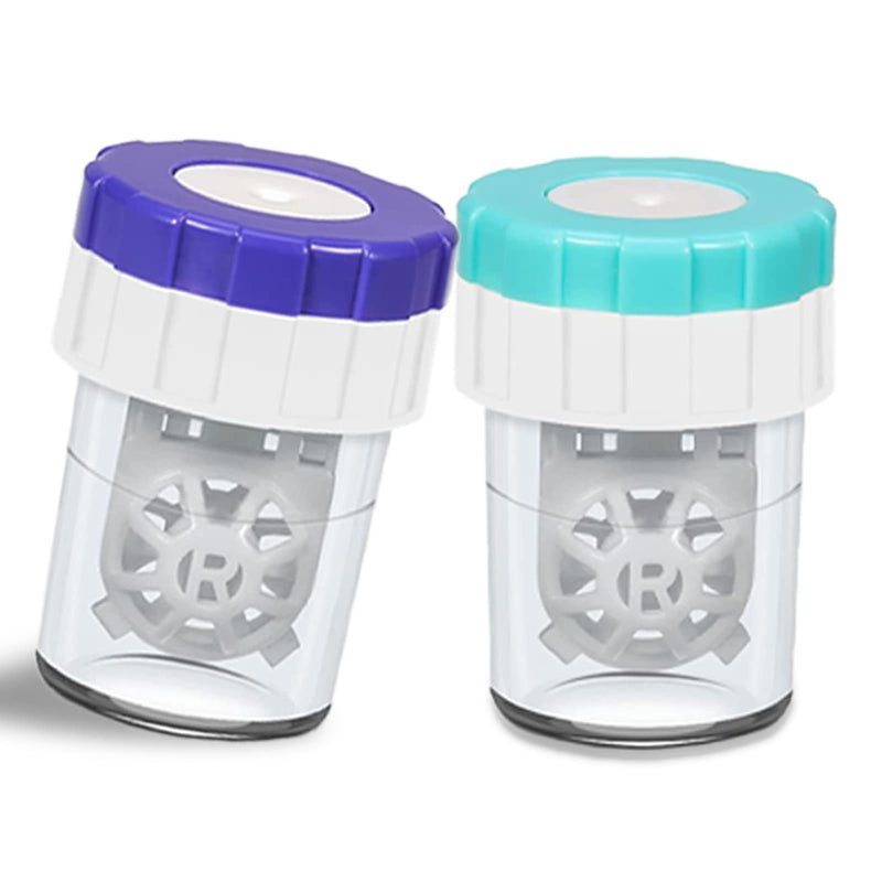 [Australia] - 2 PCS Contacts Case Cleaner Machines, Daily Vision Care Manually Contact Lens Washer Cleaner Plastic color 