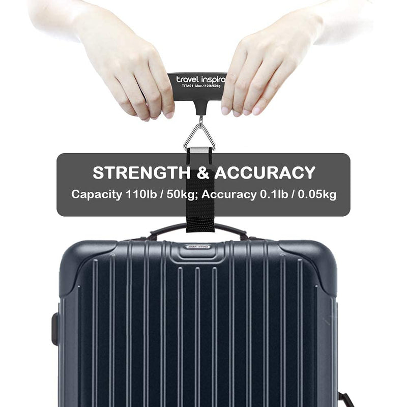 travel inspira Slim Anti-Theft RFID Blocking Travel Money Belt & Passport Holder -Luggage Scale