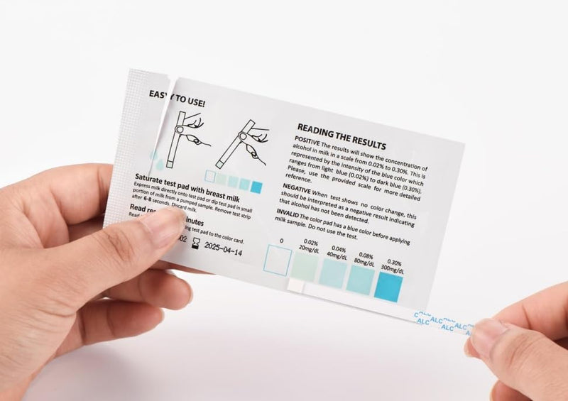 [Australia] - Alcohol Test Strips for Breastmilk,Detects Alcohol in 2 Mintues, High Sensitivity to 0.02%（20mg/dL, Simple Breastmilk Dip Test, Fast and Easy to Use for Breastfeeding Moms (ALC-30pack) 