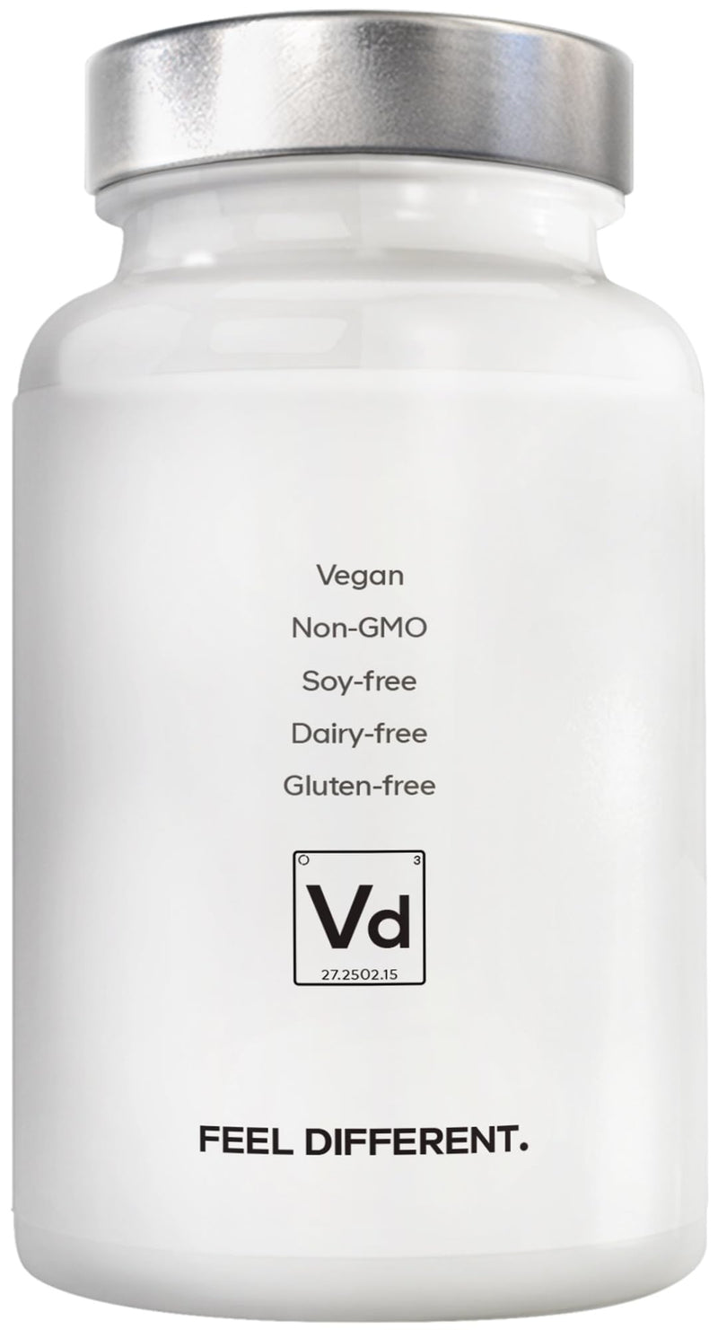 Amen Vitamin D3 2000 IU with K2 MK-7 & Zinc – Vegan Whole Food Supplement with Elderberry, Cranberry, Blueberry & Apple – Non-GMO, Gluten-Free – 60 Capsules