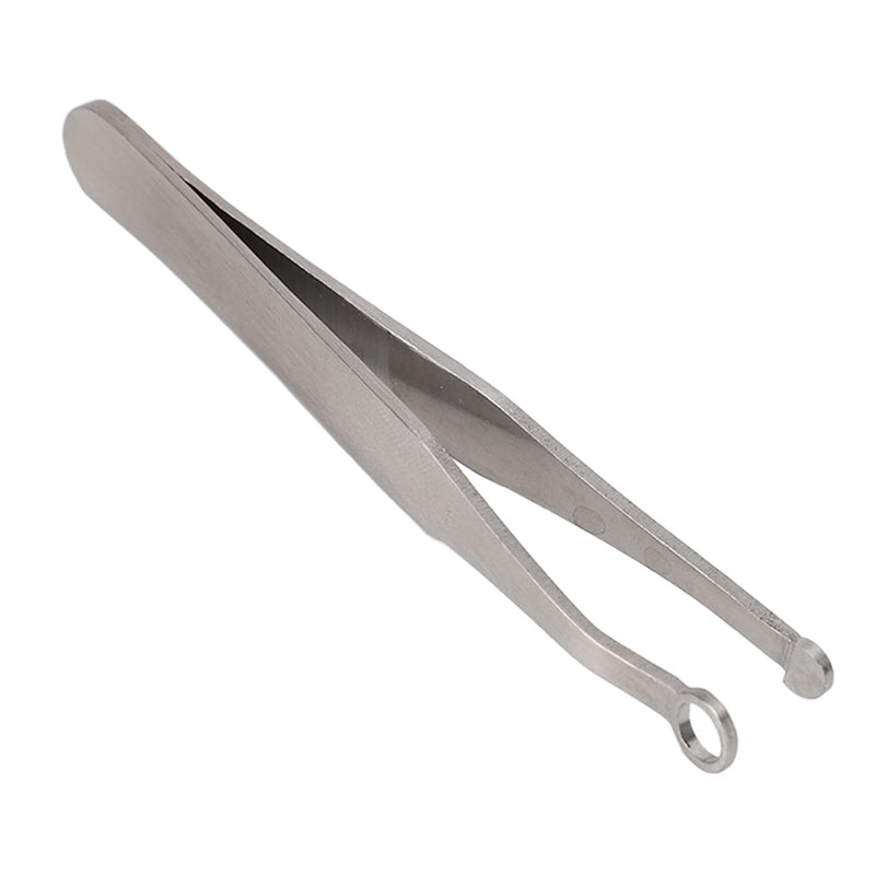 [Australia] - Tweezers for trimming nose hair, stainless steel eyebrow trimmer, universal round head tweezers, eyebrow trimmer, trimmer for men and women, friendly round 