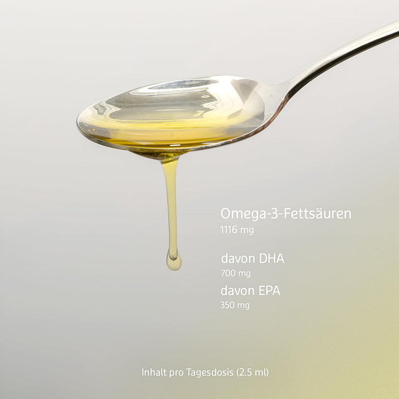[Australia] - Omega 3 algae oil vegan - with 1116 mg EPA, DHA & DPA - lasts 40 days - vegan - the oil comes from 100% algae - 100 ml - easy to dose 