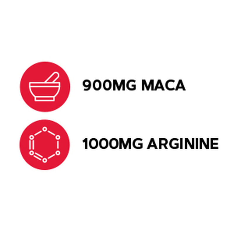 GNC Maca Man, Maca Root Arginine for Enhanced Blood Flow - 60 Vegetarian Capsules 60 Count (Pack of 1)