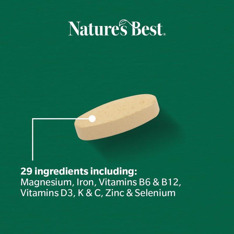Nature's Best Multi-Max Multivitamin for Sport - Performance & Recovery Support - UK Made - 120 Tablets (2 Months' Supply)