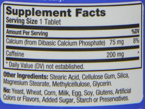 [Australia] - ProLab Caffeine Tablets 100 Count Unflavored 1 Count (Pack of 1) 