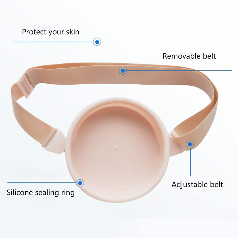 Stoma Ostomy Bath Cover, Silicone Waterproof Bath Assist Accessory