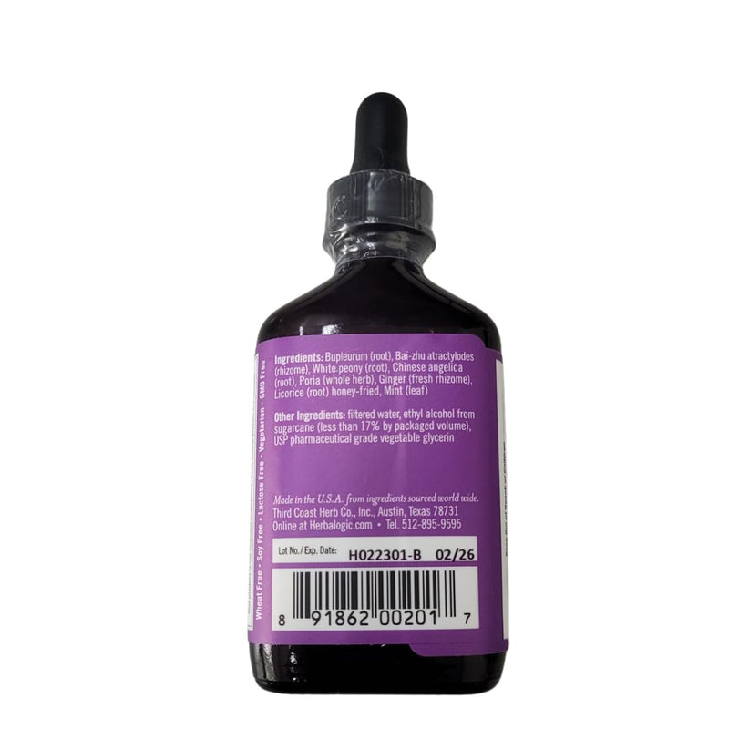 Herbalogic - Decompress Liquid Herb Drops - Promotes Emotional Well-Being and Stability, Positive Mood Support - Based on The Traditional Chinese Formula Xiao Yao San- 2 Fl. Oz. 2 Fl Oz (Pack of 1)