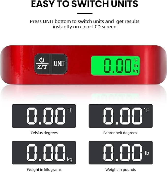 BAGAIL 10 Set Packing Cubes and Digital Luggage Scale