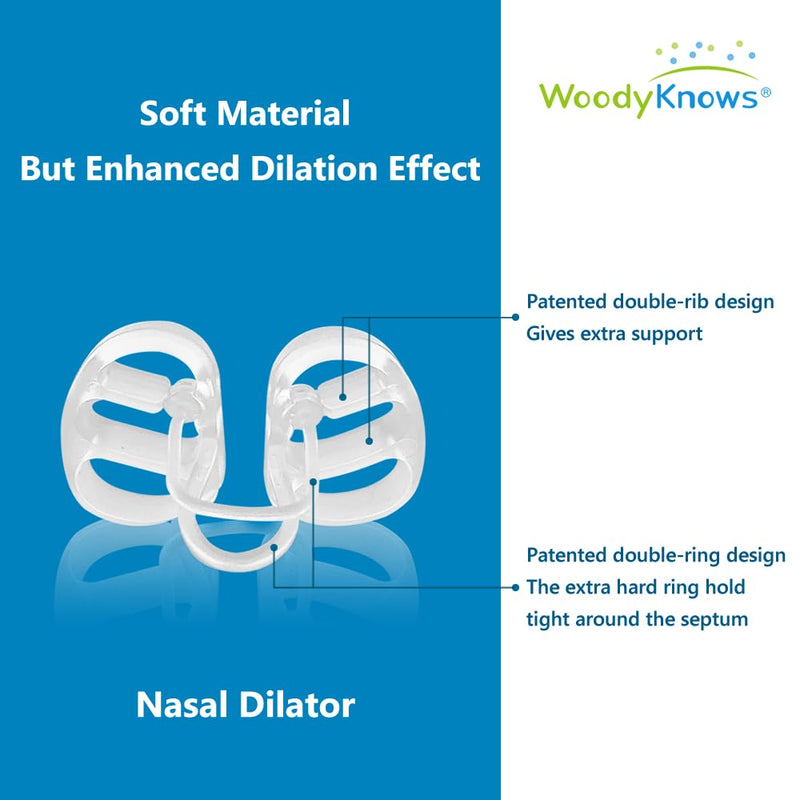[Australia] - WoodyKnows Super-Support Nasal Dilator, improves sleep and sports airflow, nasal congestion and nose-related snoring aid (Trial XS/S/M/L) Trial 