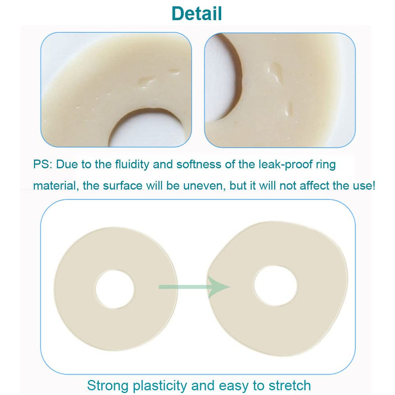 Ostomy Barrier Rings No Leaking Barrier Extenders for Colostomy Bags Pack of 10 2mm-10pcs