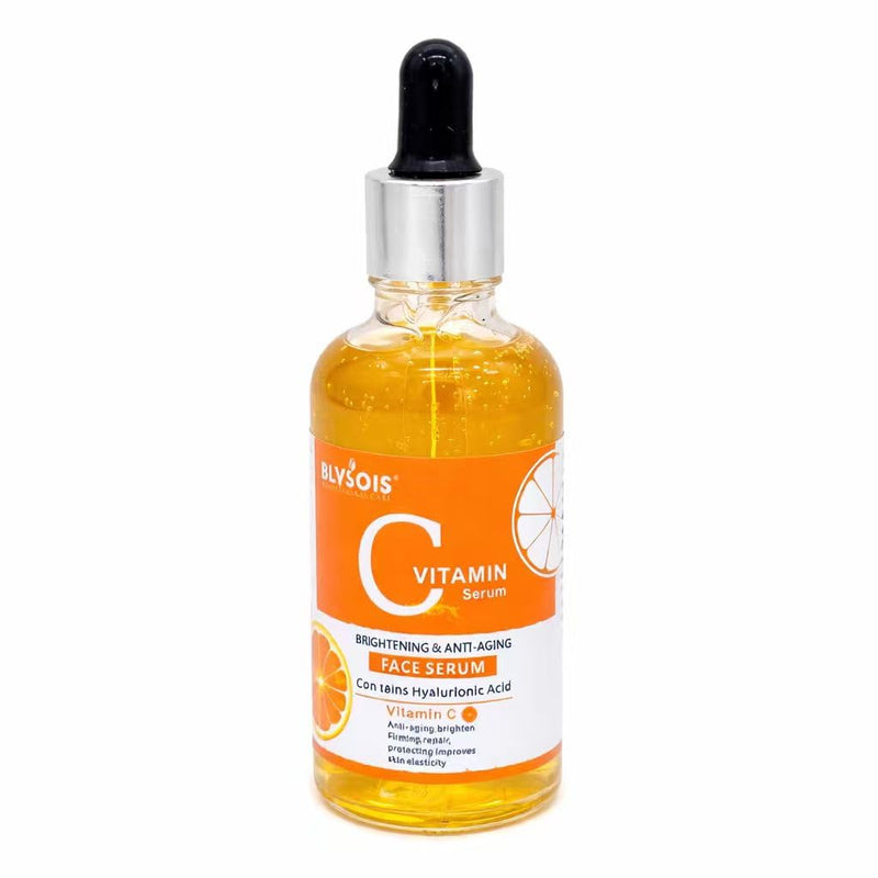 Vitamin C Serum For Face – Anti Aging Formula with Vitamin C, Hyaluronic Acid, Vitamin E – Brightening Serum – Improve Appearance of Dark Spots, Tone, Fine Lines & Wrinkles, Orange 1.69 Fl Oz (Pack of 1)