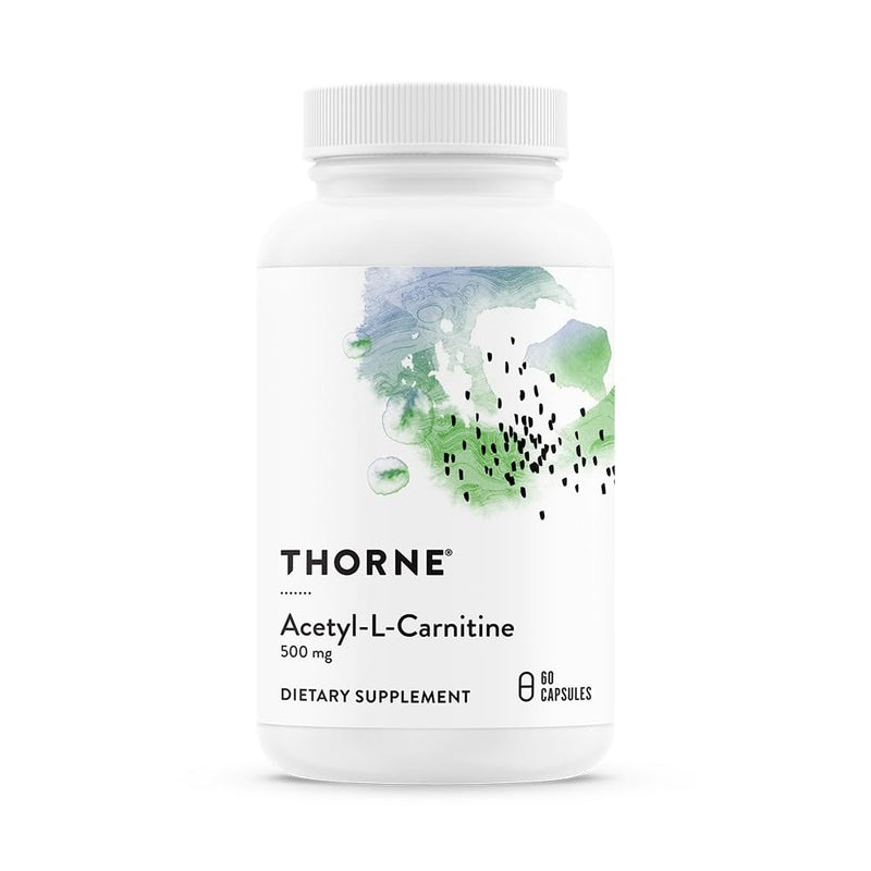 [Australia] - Thorne Acetyl-L-Carnitine - 500 mg - Supports brain function and healthy nerve sensations in the hands and feet - 60 capsules 