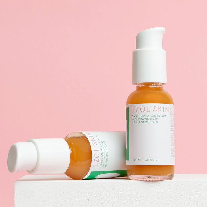 TZOL’SKIN - Caribbean Dream Serum - CC Serum - Vitamin C & Hyaluronic Acid - Citrus Stem Cells - Hydrating - For Dark Spots - Evens Skin Tone - No Paraben, Silicones & Sulfates - Vegan - Cruelty Free