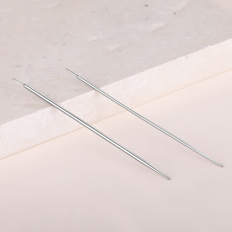 [Australia] - Aumeo G23 Titanium Threadless Piercing Taper 14G 16G 18G Piercing Insertion Pin Taper for Nose Lip Monroe Ear Tragus Helix Push in Body Piercing Stretching Kit Assistant Tool Straight-16G,18G 