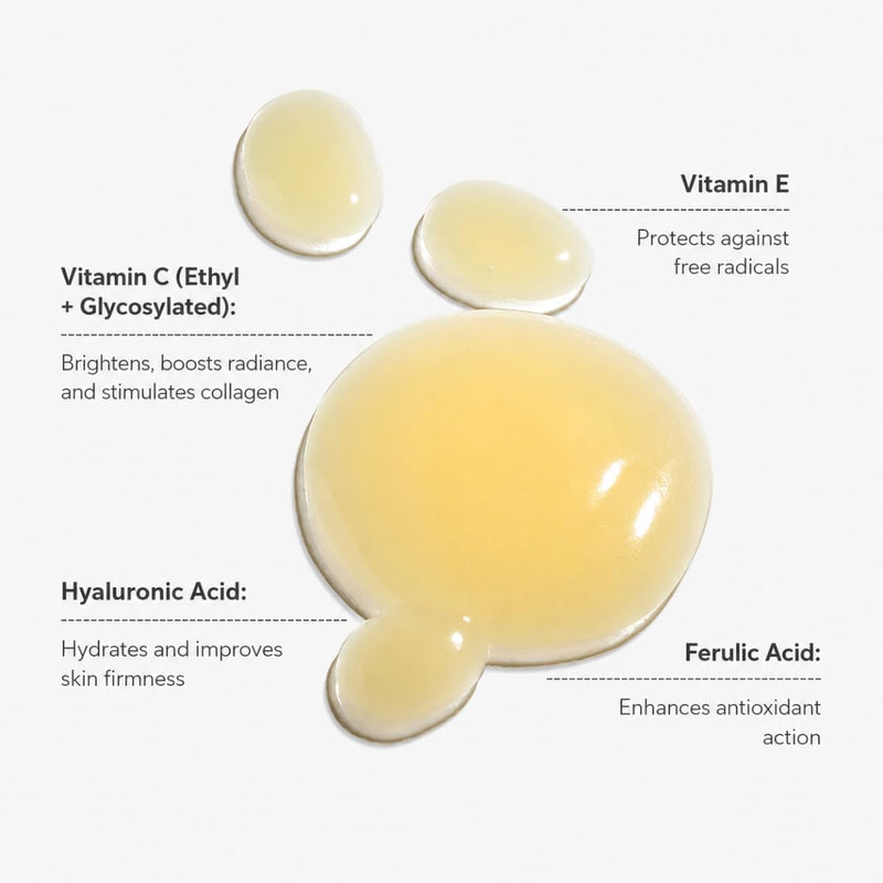 Creamy Vitamin C Face Serum, 10% Vitamin C, Serum for Glowing and Radiant Skin, Even Skin Tone, Prevent Premature Aging, All Skin Types, 1 fl oz/30mL