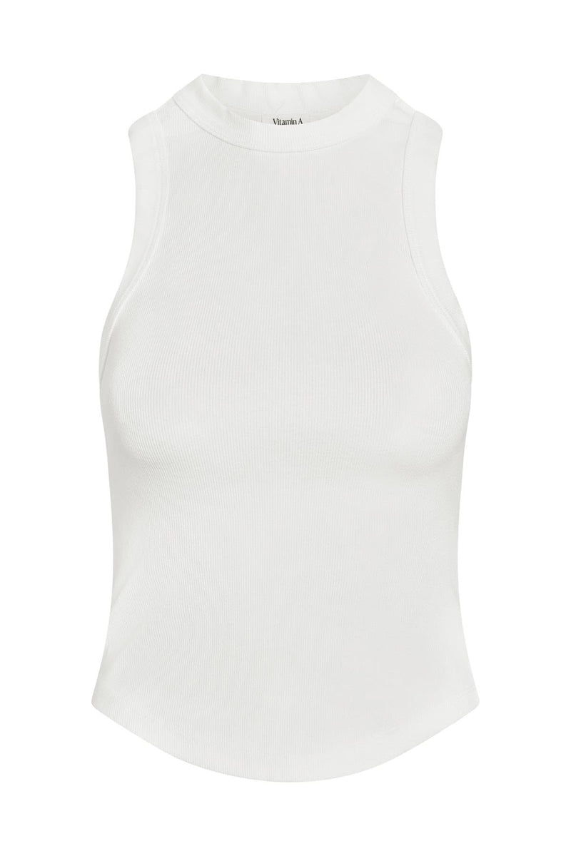 Vitamin A Women's Daybreak Cotton Rib Essential Tank Top X-Small White