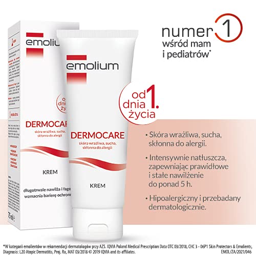 [Australia] - Emolium Dermocare cream from day 1, for babies and children - 75 ml 