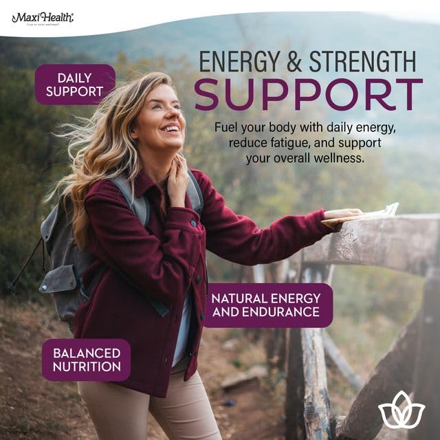 Maxi Health® Women's Multivitamin with Probiotics & Biotin (90 Capsules) | Kosher | Methylated Multivitamin for Women | Probiotics & Biotin for Energy, Skin & Gut Support | Non-GMO | Doctor Formulated 90 Count (Pack of 1)