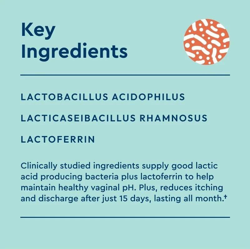 [Australia] - Uqora Promote - Support Vaginal Health* - Probiotic for Women with Lactoferrin, Lactobacillus Acidophilus & Lacticaseibacillus Rhamnosus - Vaginal Probiotics - Gluten-Free - 15 Capsules 15 Count (Pack of 1) 