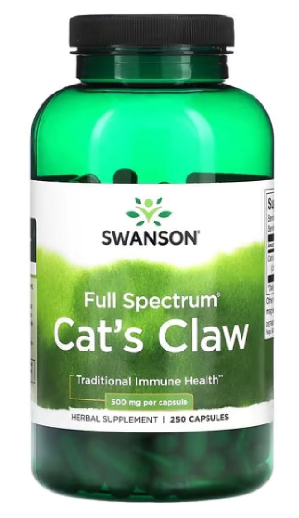 [Australia] - Swanson - Cat's Claw | High Quality Cat's Claw Extract for Immune Support - 250 Capsules 