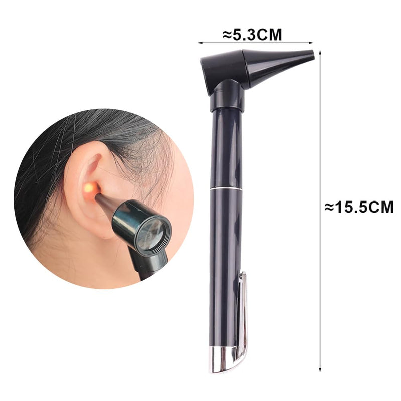 [Australia] - Mini Otoscope, 3X Otoscope with LED, Otoscope, Portable Otoscope, Portable Ear Care, Suitable for Doctors, Nurses and Family Use, Without Batteries 