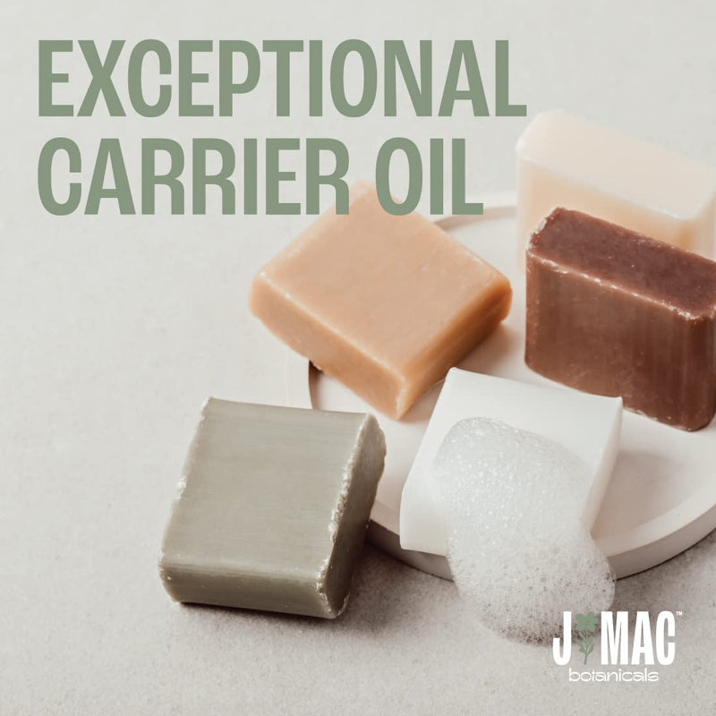 [Australia] - J MAC BOTANICALS, Organic Fractionated Coconut Oil (16 Oz.) Carrier oil for diluting essential oils, leave in conditioner for dry damaged hair, skin, massage 1 