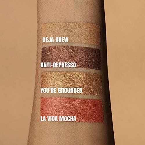 [Australia] - Beauty Bakerie Coffee & Cocoa Palette, Versatile Blush and Bronzer Powder Palette for Every Skin Tone, Creamy Satin Finish, 4 Sugary Shades, Highlight, Contour, Blush Kit for Women 