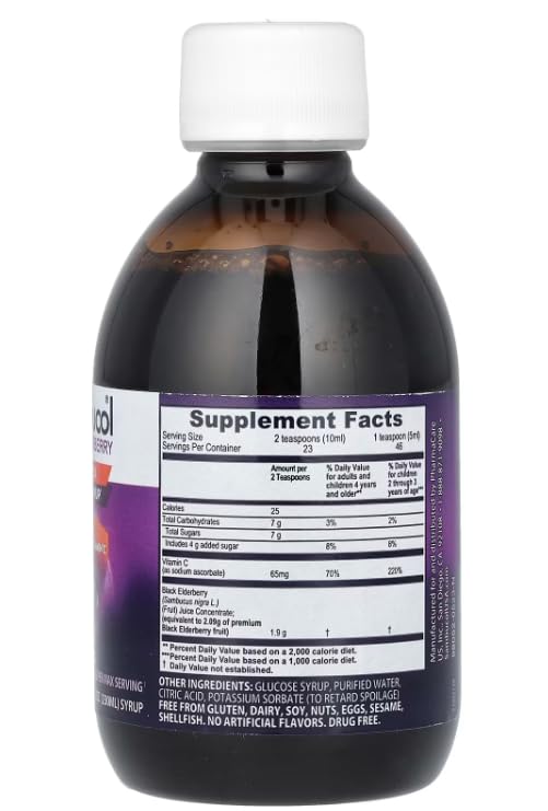Sambucol Black Elderberry Syrup and Gummies - 7.8 Fl Oz, 30 Count Bundle | For Kids, Elderberry Supplement with Vitamin C and Zinc, Syrup & Chewable Gummies for Children Kids Syrup + Gummies