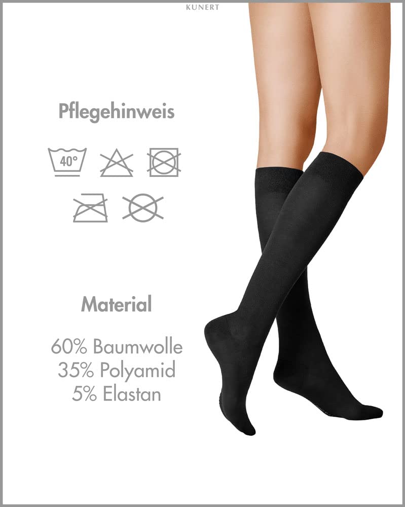 [Australia] - KUNERT women's knee socks Fly&Care® support class III effective support 30 DEN 39-40 Black 0070 