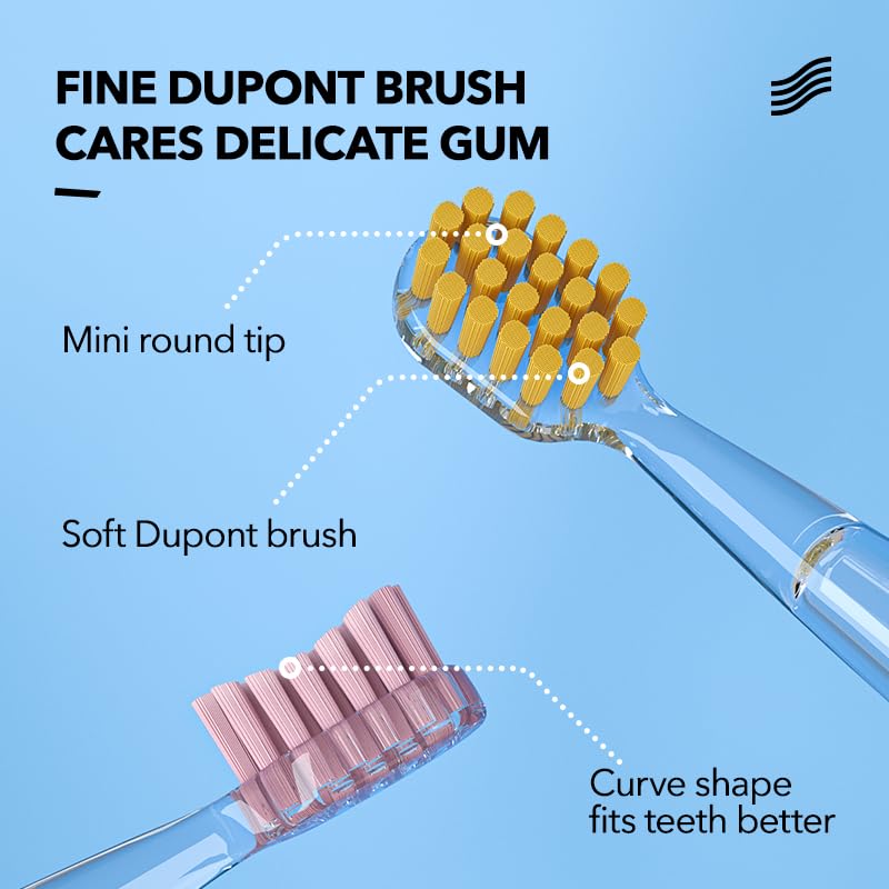 [Australia] - Kid's Electric Toothbrush with 7 Colored Lights & 2 Brush Heads - Fun Colorful Space Capsule with Cute Rabbit Astronaut. Enjoy Clean Teeth with Move-on Reminder (Lovely Pink) Lovely Pink 