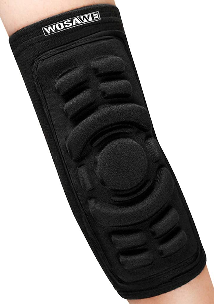 [Australia] - Adults Elbow Support Brace Breathable Arm Brace Pad Guard Gel Padded Compression Elbow Arm Warmer Sleeve Guard Protector for Sports Roller-Skating, Riding, Basketball 1 pc 2pcs 