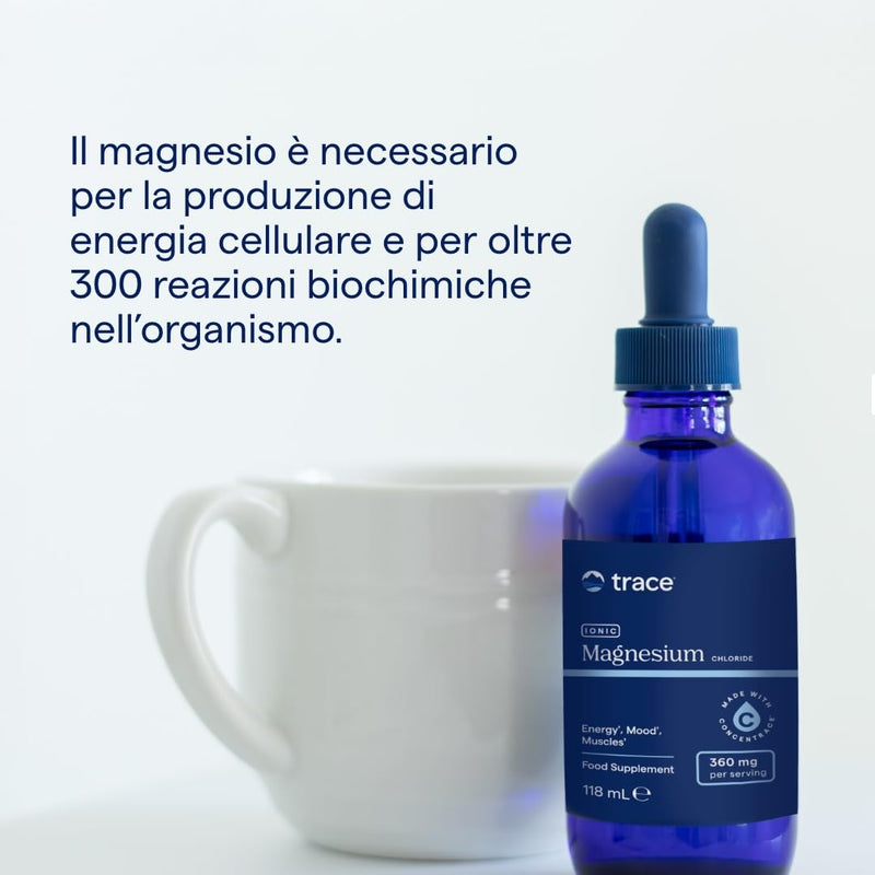 Trace Minerals Ionic Magnesium 118ml - Liquid Ionic Magnesium to Support Immune, Brain & Heart Health - Supplement to Aid Energy & Vitality - Supplement with Magnesium & Sodium