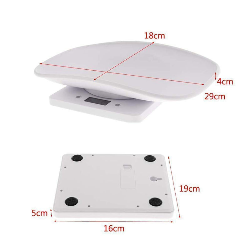 [Australia] - Digital Pet Scale Multi-Function Food Weight Scale, Smart Small Baby Pet Dog Cat Scale 22 Pound (lbs) Capacity, Accurate Digital Scale for Baby Food Accurately/Puppy/Cat/Small Animals 