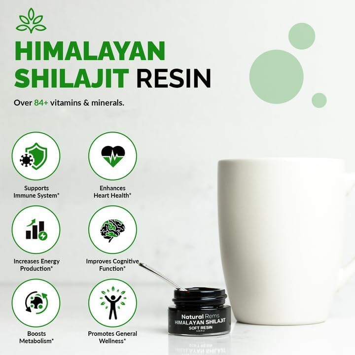 [Australia] - Organic Shilajit - Shilajit Pure Himalayan Organic - Pure Shilajit Fulvic Acid Supplement - Shilajit Energy and Focus Supplement - Holistic Health Supplements‚Ä¶ Natural 