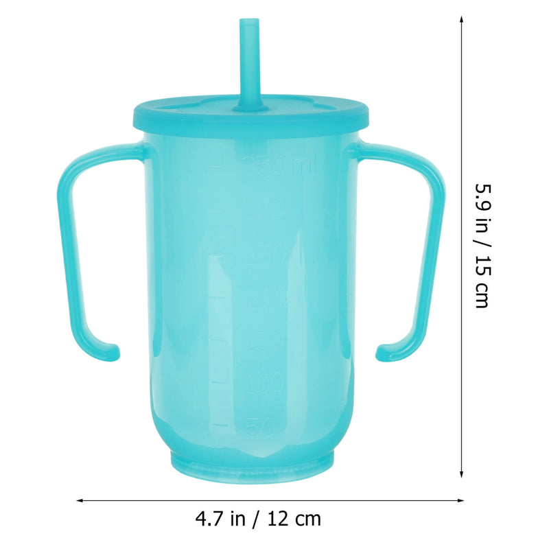 [Australia] - Beaupretty Elderly Sippy Cup Spill Proof Adult Drinking Cup with 2 Handles Anti-Choking for Seniors Mobility and Daily Living Aid 