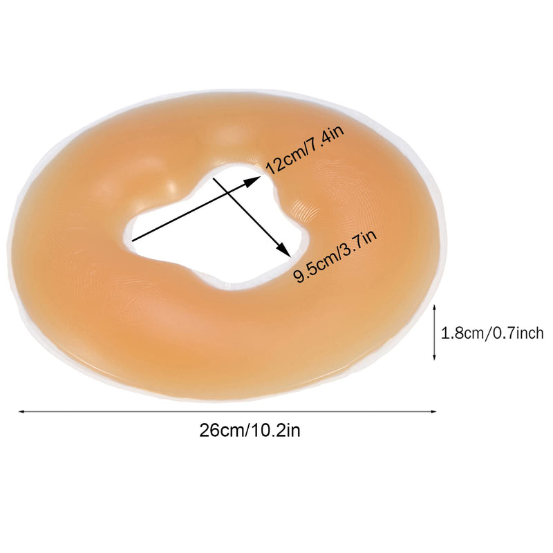 [Australia] - Face Massage Pillow, Massage Headrest, 4 Colors Silicone Pillow Massager Beauty Skin Care Soft Overlay Face Relax Cushion Pad (Skin Color) Skin Color 