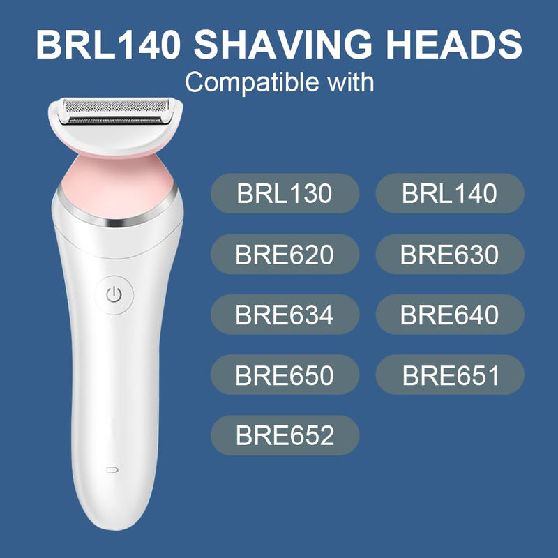 [Australia] - OFFCUP Replacement shaving foil head for BRL140 BRL130, compatible with electric lady shaver wet, electric razor shaving head, replacement blades foil head accessories for razors BRL130/140 razors (white) BRL140 white 