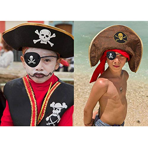 Pirate Eye Patch Skull Crossbone Eye Patch Eye Mask for Halloween Lazy Eye