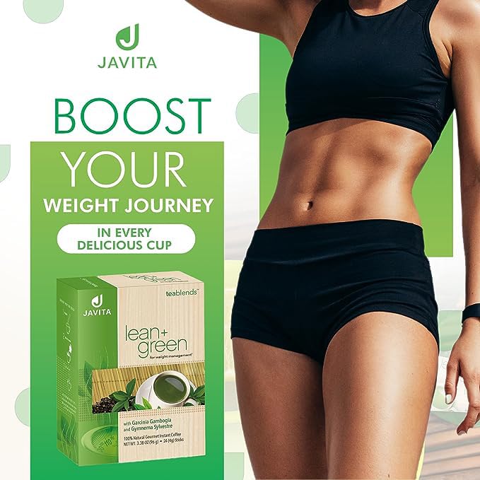 [Australia] - Lean + Green, Premium, 100% Japanese Green Tea, Garcinia Cambogia (as Super Citrimax) & Gymnema Sylvestre, for Weight Management, Appetite Control 24 ct, Javita 24 Count (Pack of 1) 