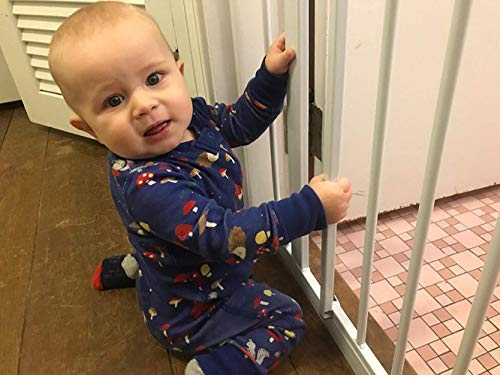 [Australia] - vmaisi Baby Gate Wall Protector - Protect Walls & Doorways from Pet & Dog Gates - Pressure Mounted Gates Work on Stairs - 4 Pack Gates Wall Cups - White 