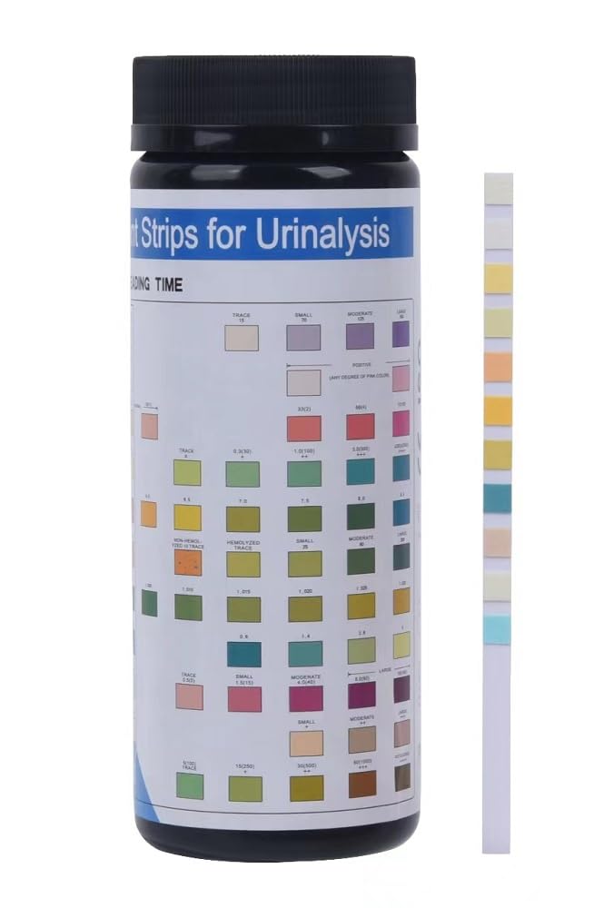 [Australia] - 11-in-1 Rapid Urine-Test Strips 11 Parameters for Ketosis, pH, Protein, UTI and More in Your Body-100 Count 